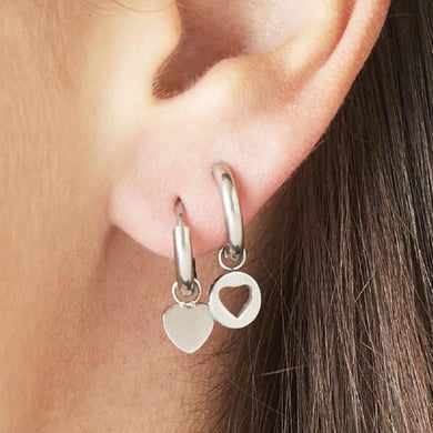 Earrings Floating Heart h5 Picture3